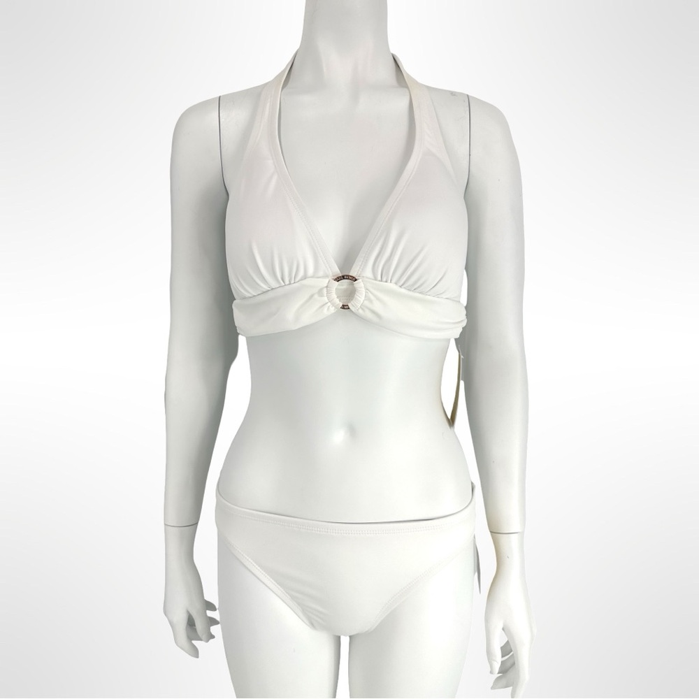 NWT Michael Kors White Halter Bikini Set